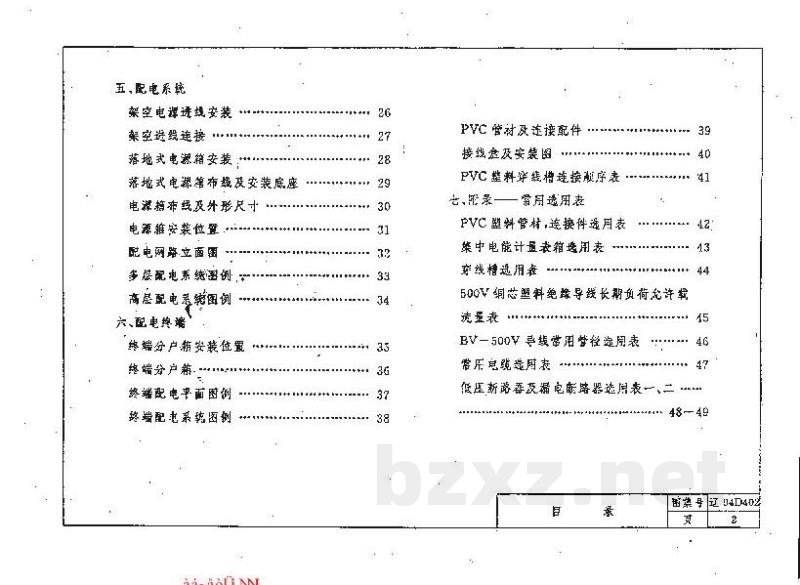  住宅建筑集中电能计量表箱配电安装图