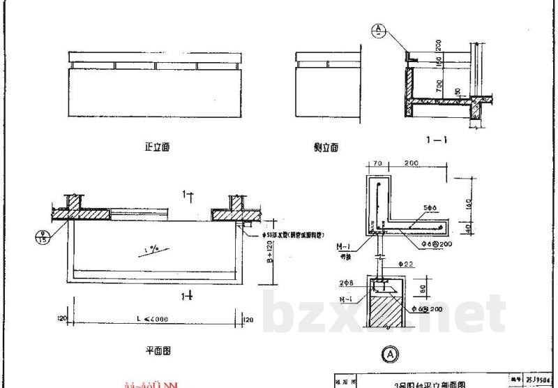  阳台建筑配件通用图