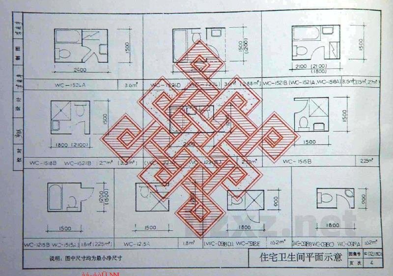  卫生间浴池盥洗池构造