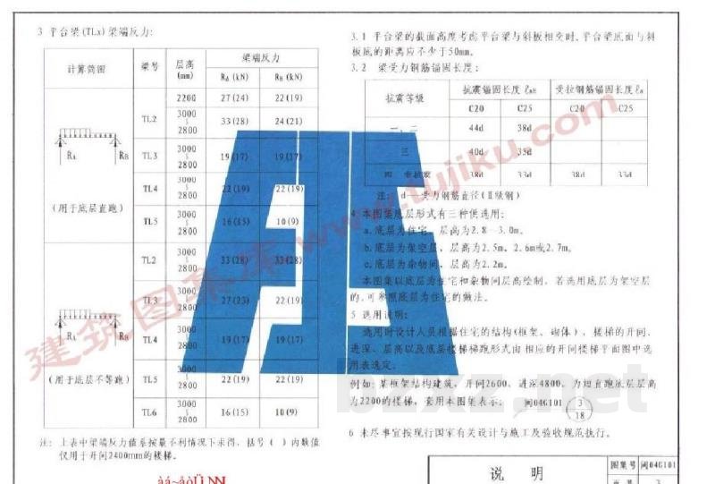  住宅现浇钢筋混凝土板式楼梯