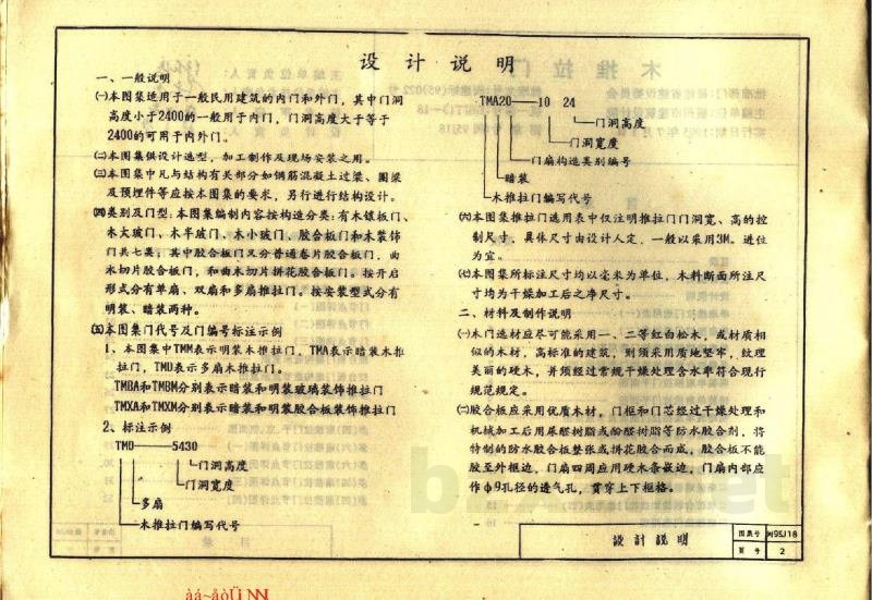  木推拉门