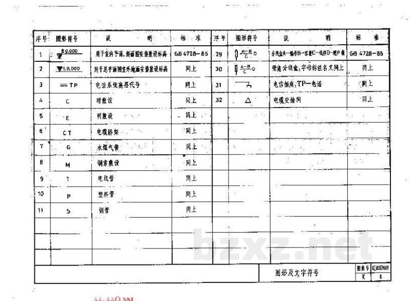  住宅建筑电话通信安装图