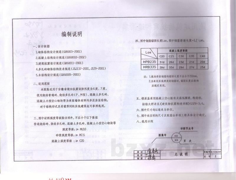  民用建筑物抗震构造图集（一）砌体结构