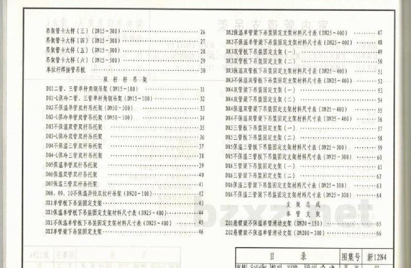  室内管道支吊架