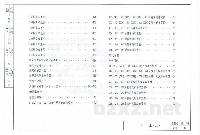  住宅厨房（天津建筑标准设计图集2012版）DBJT29-18-2013