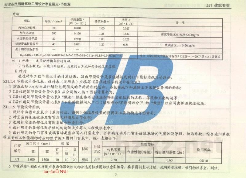  天津市民用建筑施工图设计审查要点图集—节能篇（居住建筑和公共建筑部分）