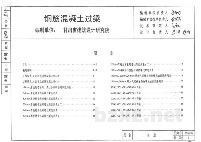  钢筋混凝土过梁