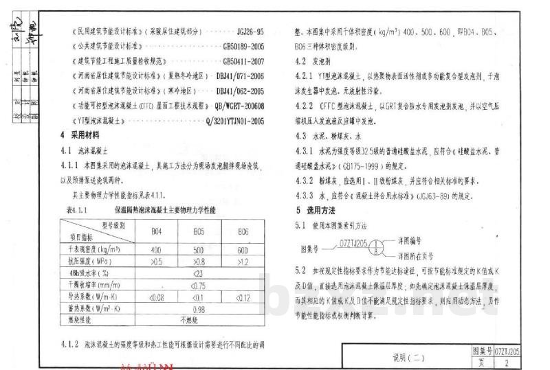  泡沫混凝土屋面保温隔热建筑构造（中南标图集）