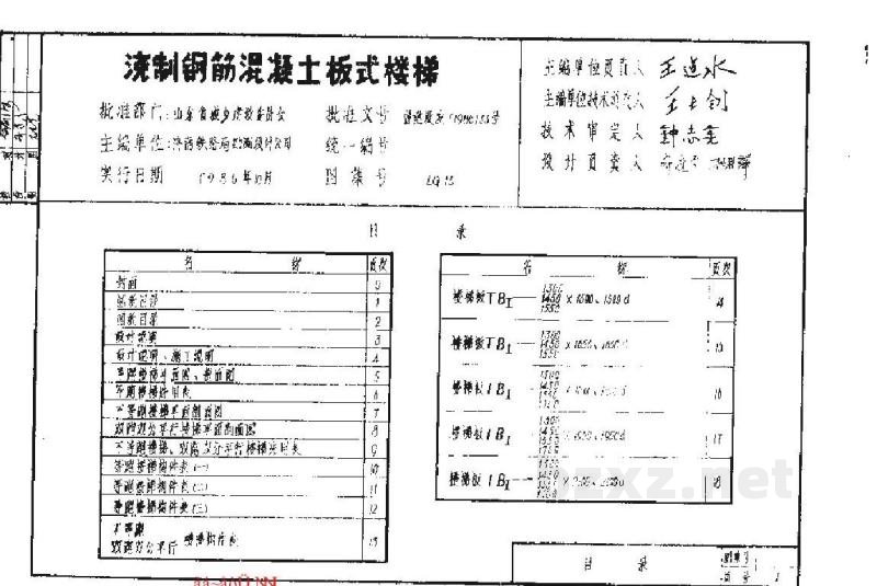  浇制钢筋混凝土板式楼梯