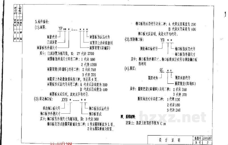  钢筋混凝土雨篷檐口圈粱
