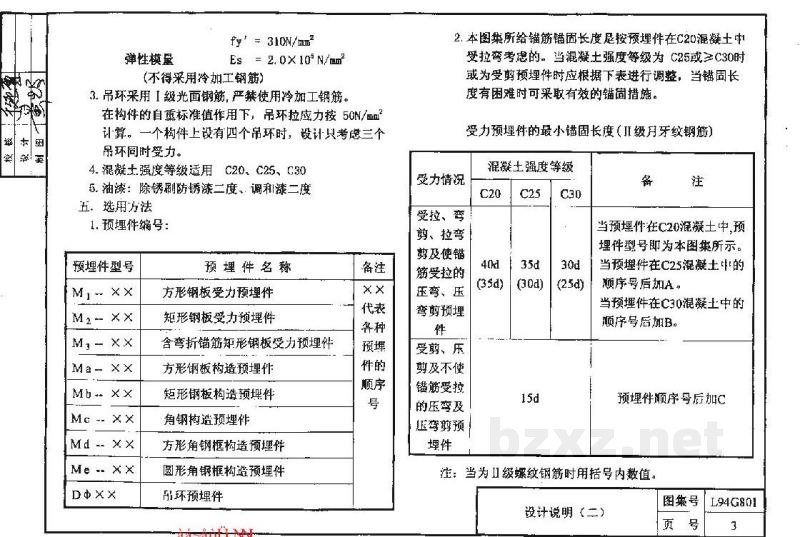  混凝土结构预埋件