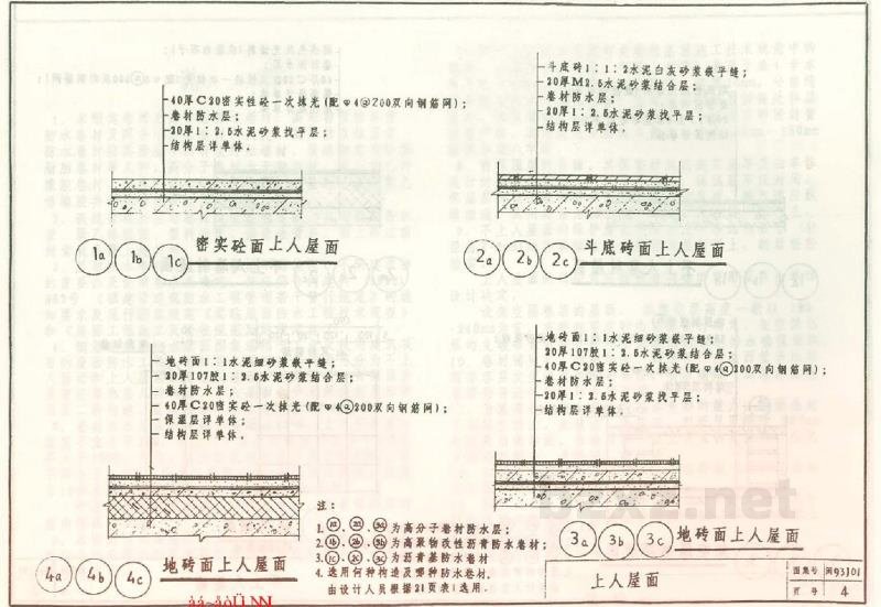  卷材防水屋面构造图