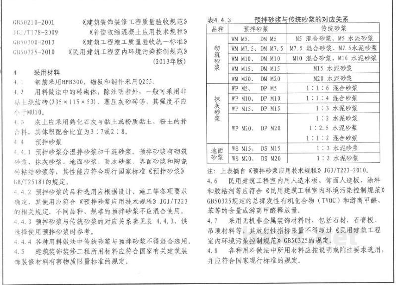  建筑构造用料做法