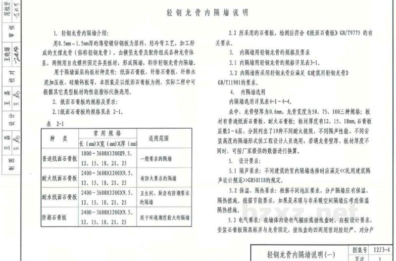  轻质内隔墙图集（DBJ03-22-2014）