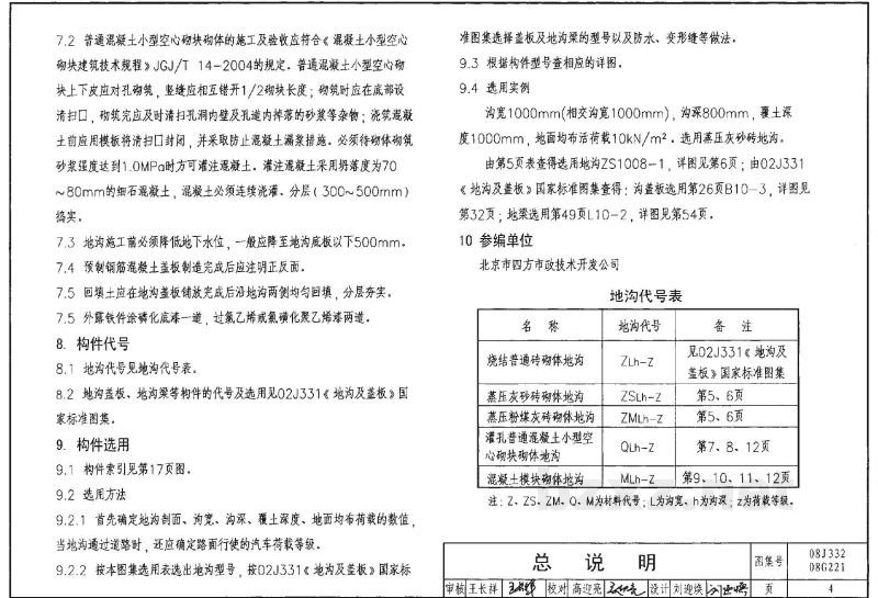  砌体地沟