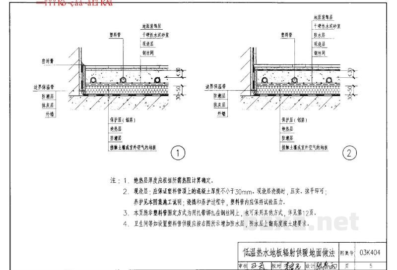  低温热水地板辐射供暖系统施工安装