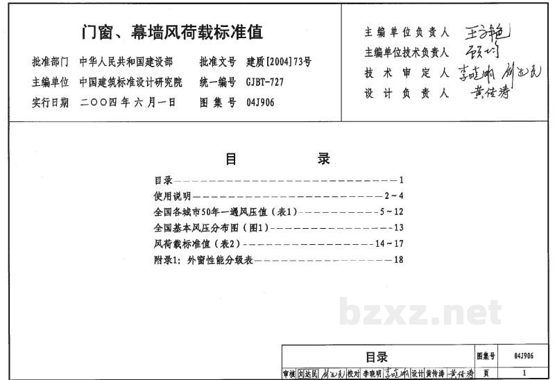  门窗、幕墙风荷载标准值