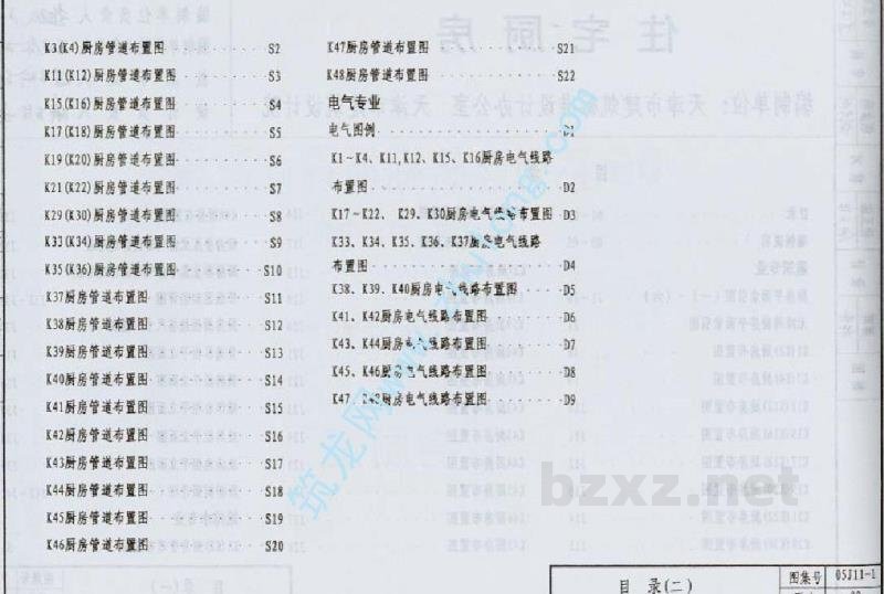  住宅厨房图集（05系列建筑标准设计图集）