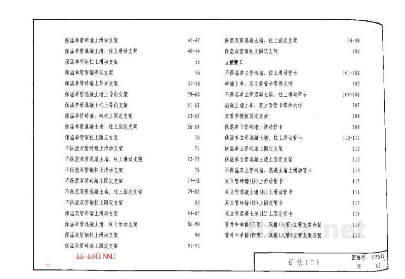  管道支架、吊架图集（河南省标准DBJT19-07-2012）