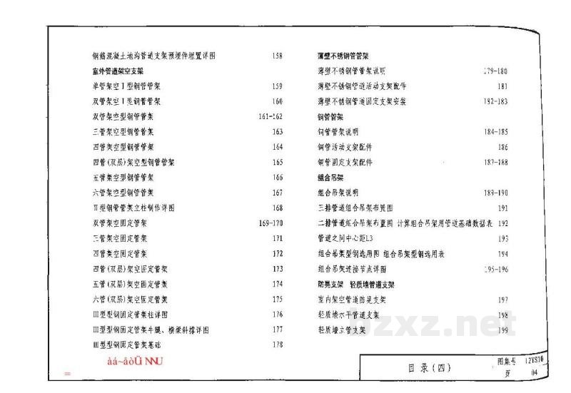  管道支架、吊架图集（河南省标准DBJT19-07-2012）