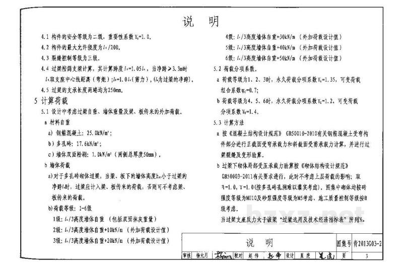  钢筋混凝土过梁（二）烧结多孔砖砌体（青海省地方规范图集）
