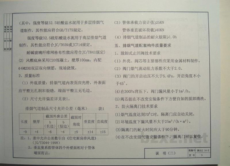  住宅防火型烟气集中排风系统（二）（陕西省地方规范图集）