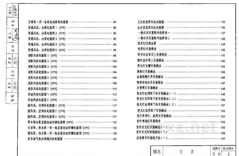  电力控制及照明装置图集（陕西省09系列建筑电气图集）
