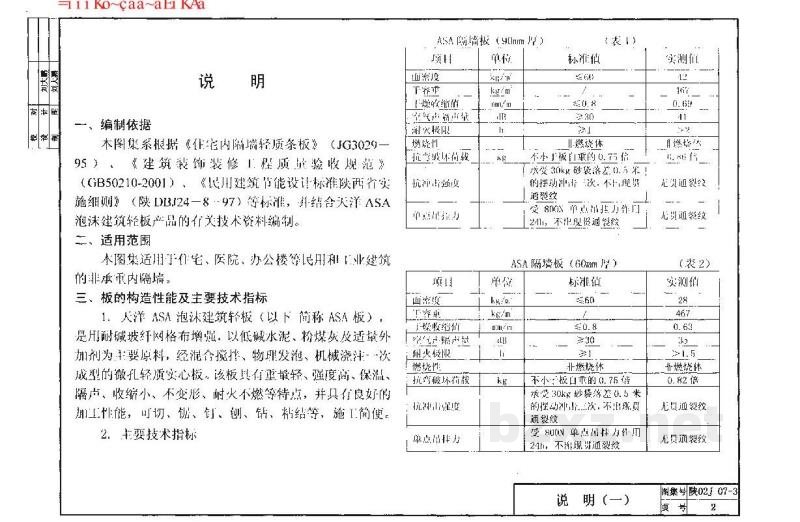  墙身（三）ASA泡沫建筑轻板隔墙