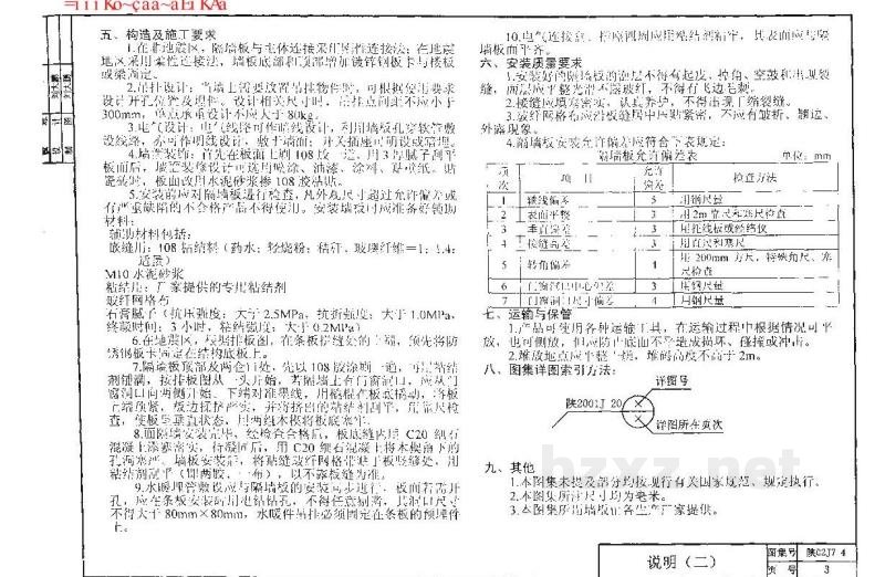  墙身（四）镁质水泥轻质条板隔墙