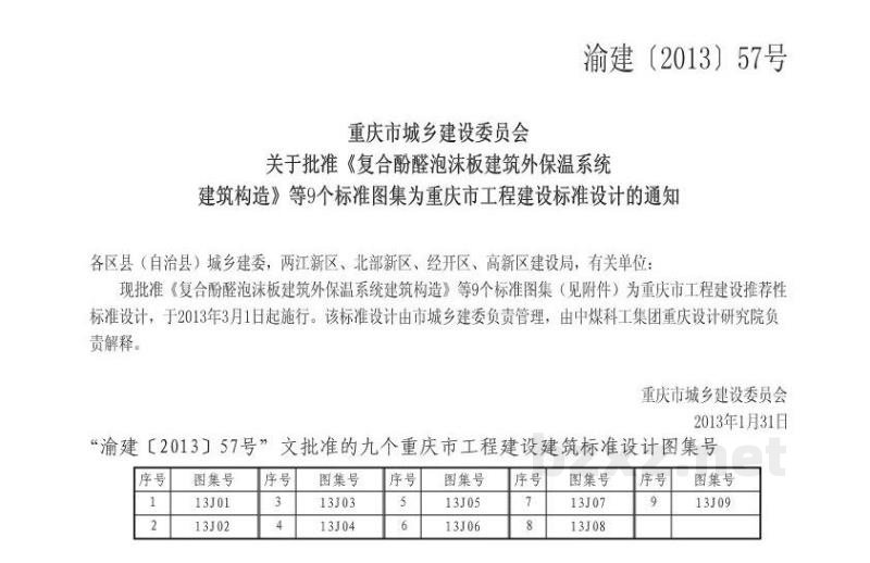  岩棉板薄抹灰外墙外保温系统建筑构造（重庆市地方规范图集DJBT-069）