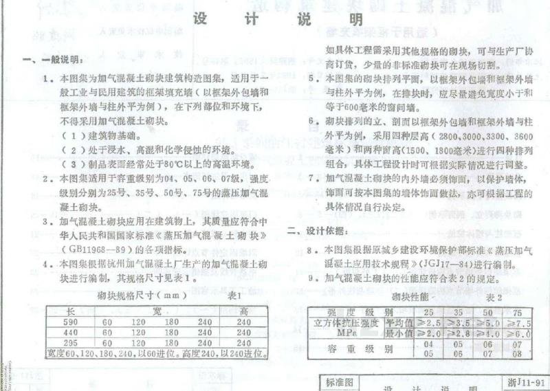  加气混凝土砌块建筑构造（浙江省地方规范图集）