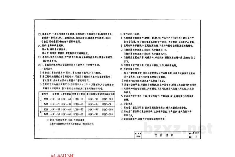  施工配件通用图集 铝合金门窗