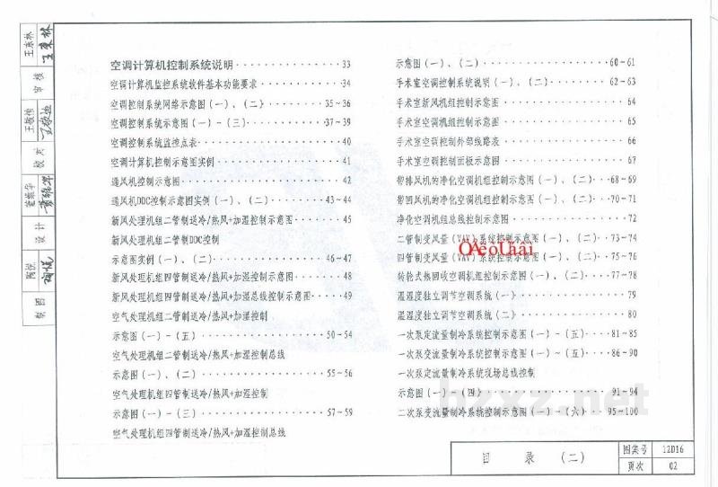  空调自控图集（天津市建筑标准设计图集2012版）