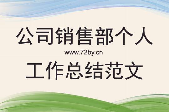 销售部门个人实习报告范文