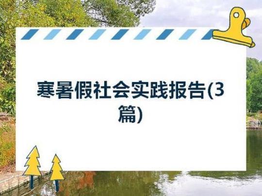 寒假社会实践工作总结模板